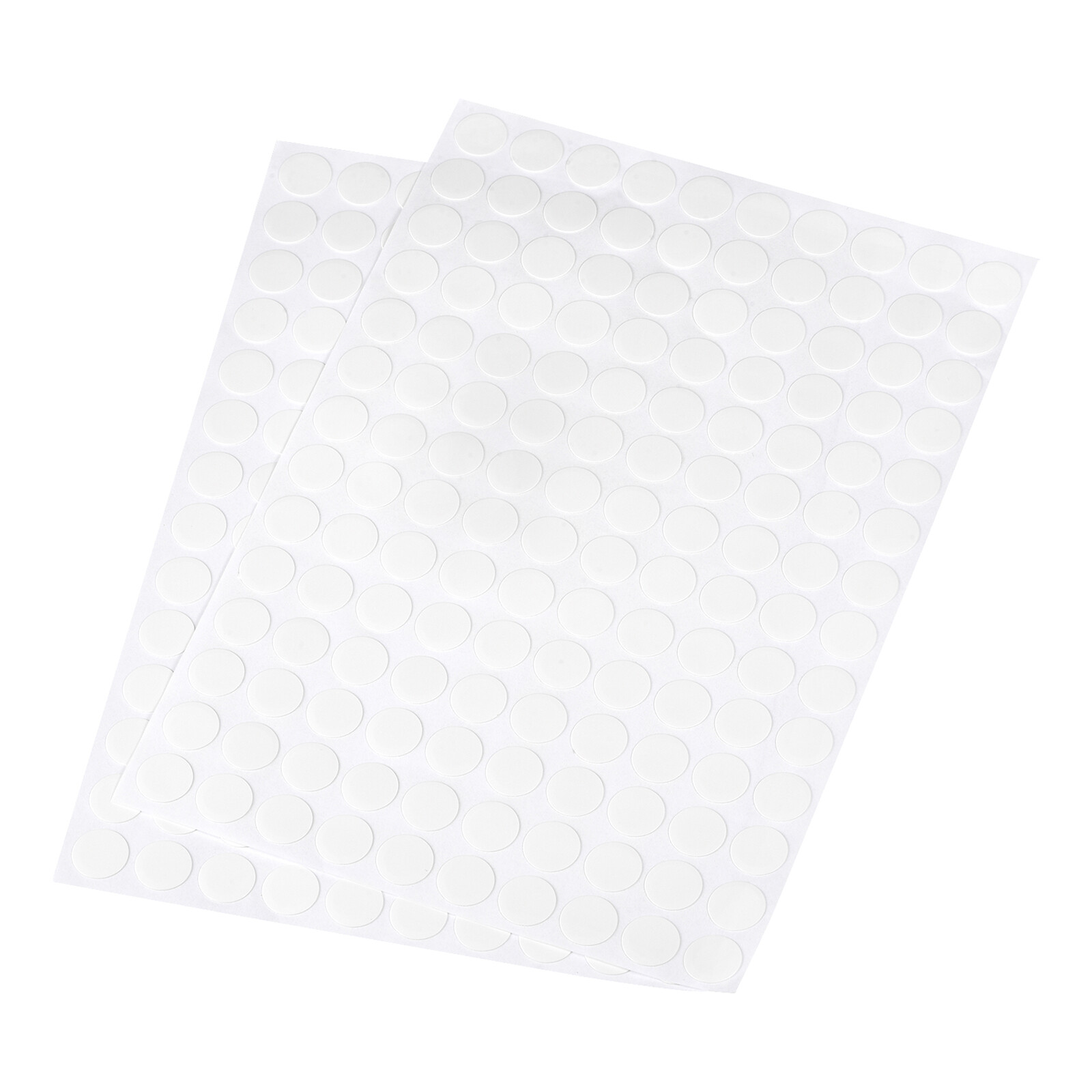 12mm Dia PVC Self Adhesive Screw Hole Cover Stickers White 6 Sheet/840pcs