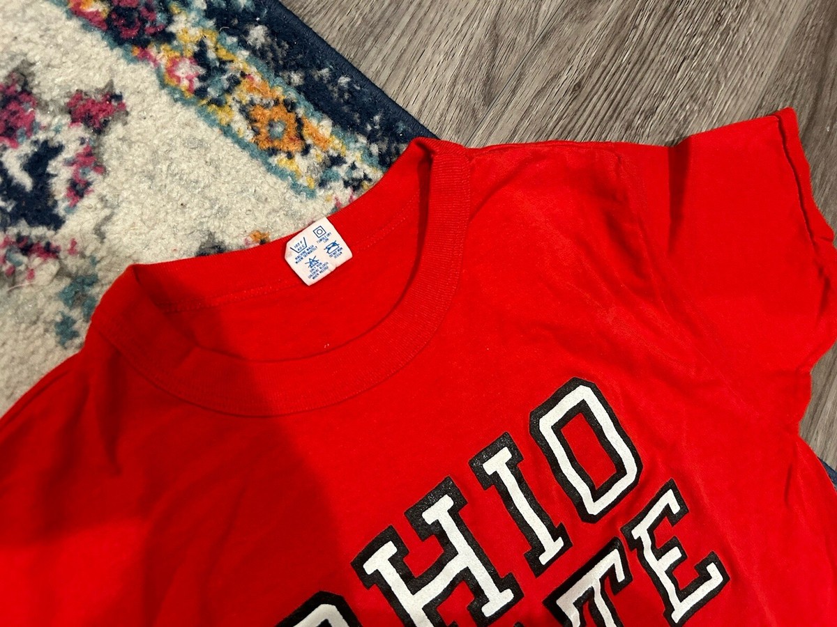 champion 　vintage football t-shirt RARE VINTAGE Champion Ohio State Cotton Blend Football T Shirt