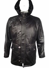 1104 Borsone Lusso Morbido Pelle di Agnello con Cappuccio per Uomo