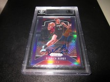 DEARICA HAMBY SIGNED 2020 PANINI PRIZM PURPLE WNBA CARD BECKETT SLAB 32/125 SP