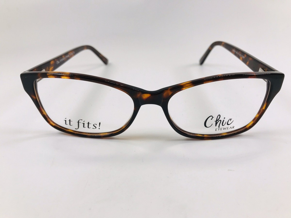 New Chic Tortoise CINDY Eyeglasses 57mm with Case For The Stylish Large Woman New Chic Tortoise CINDY Eyeglasses 57mm with Case For The  main image 3