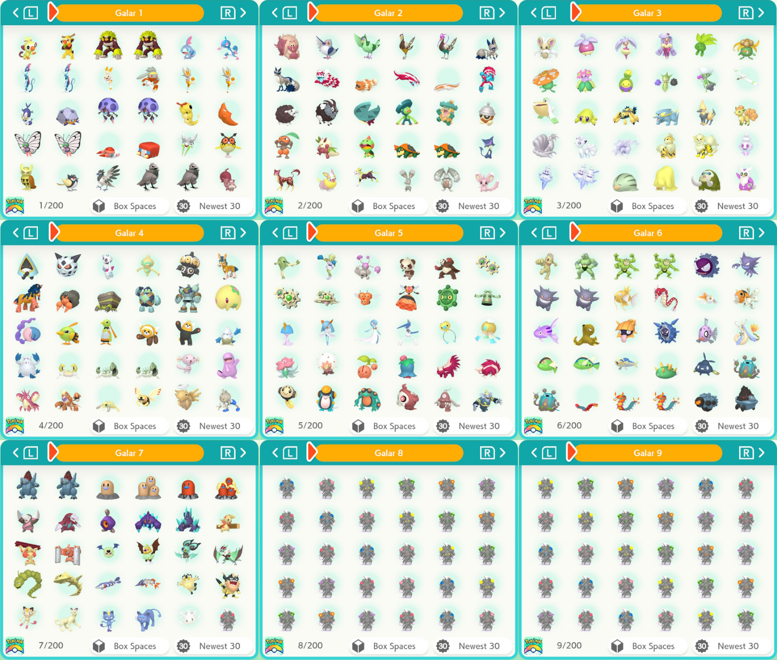 Pokemon Sword and Shield Galar Pokedex - 08/15/21 (1)