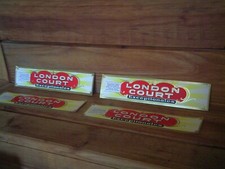 (18-16) FOUR VINTAGE UNUSED CIGAR BOX LABELS (LONDON COURT EXCEPTIONALES) NOS
