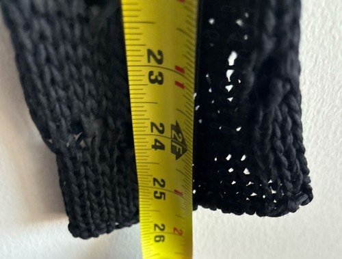 Suéter tejido ganchillo cuello redondo manga larga negro United Colors Of Benetton para mujer - Imagen 4 de 7