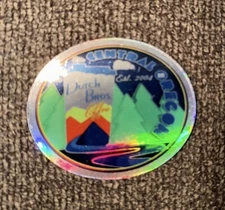 DUTCH Bros STICKER Decal CENTRAL Oregon OR Exclusive HTF Rare HOLOGRAPHIC