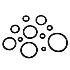 PAIR-Replacement Silicone Black O Rings For Ear Plugs/Tapers 14mm/9/16" Gauge