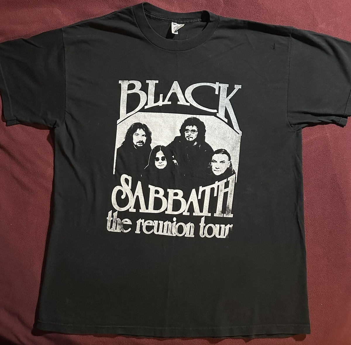 Black Sabbath-Reunion Tour 1999 Black T-Shirt XL Ozzy Iommi Black Sabbath-Reunion Tour 1999 Black T-Shirt XL Ozzy Iommi
