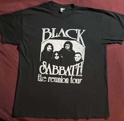 Black Sabbath Reunion Tour Tシャツ XL Black Sabbath-Reunion Tour 1999 Black T-Shirt XL Ozzy Iommi Butler