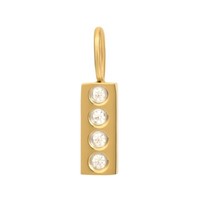 Ixxxi AnhäNger Charm Design Rectangle Gold