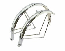 Bike 26 Flared Standard Middleweight Fender Set Chrome. bike part ,bicycle parts