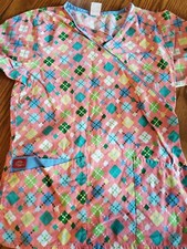 Dickies Scrub Top Xs  Salmon Designs