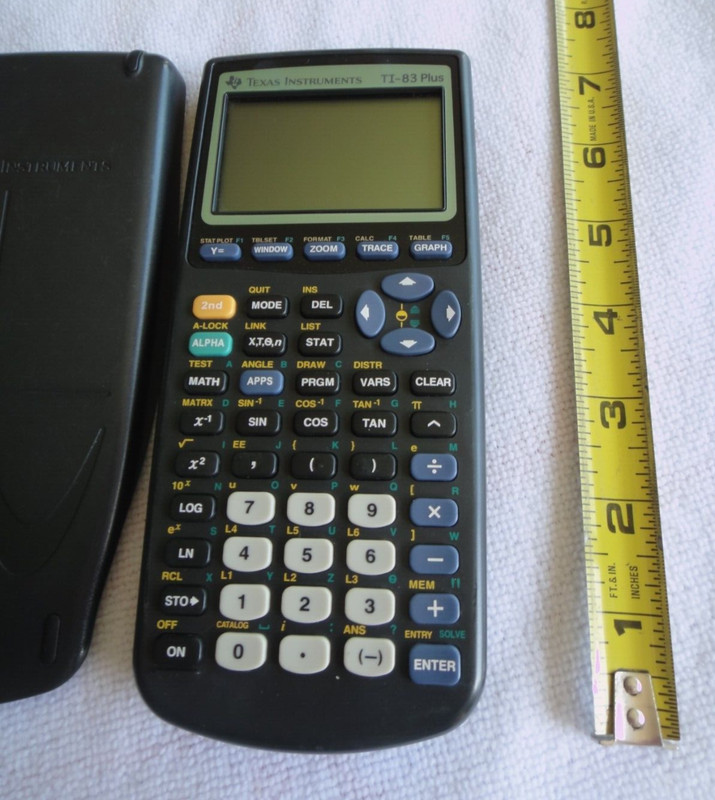 TEXAS INSTRUMENTS TI-83 PLUS GRAPHING CALCULATOR POCKET DESK FRESH BATTS WORKING