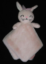 Dream Kids Pink Bunny Security Blanket Baby Lovey Tulle Bow