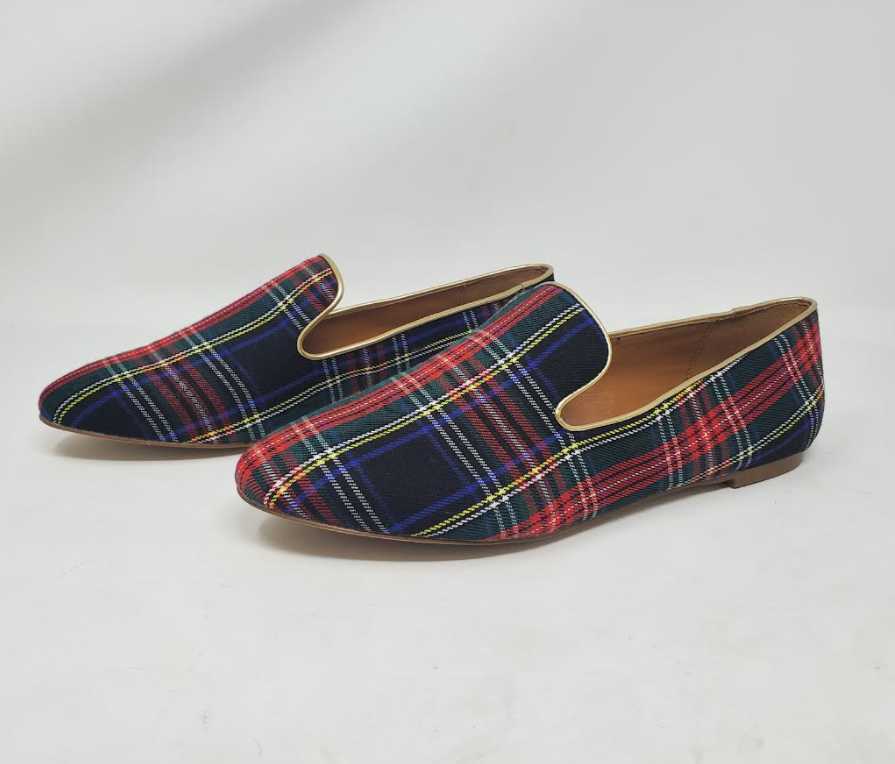 j crew plaid loafers