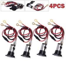 Car Boat Tractor Cigarette Lighter Power Socket Outlet Plug Accessories+Line 12V