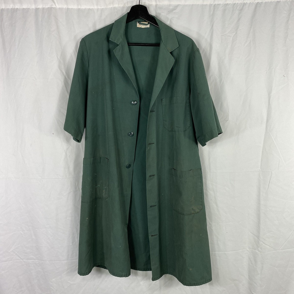 1950s Vintage Sears Short Sleeve Work Duster Lab Coat | eBay