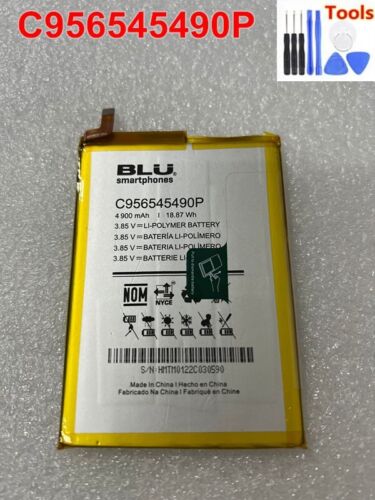 New Original Replaceable BLU Battery C956545490P 4900mAh 3.8V+ Tools - Picture 1 of 2