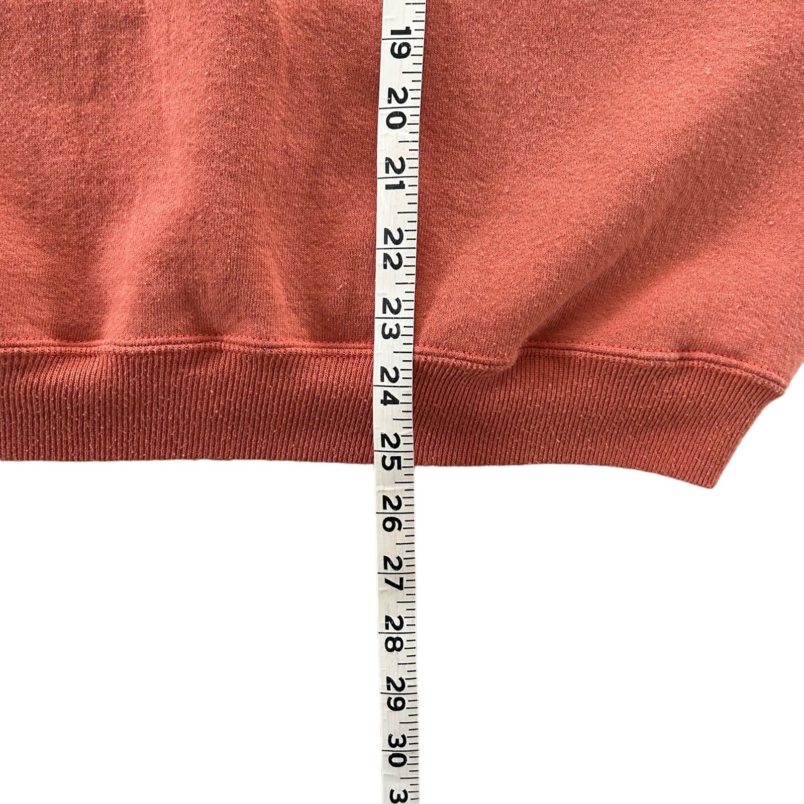 Vintage 80s 90s Hanes Pastel Orange Crewneck Sweatshirt Men's Boxy Fit Size Lg