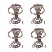 4Pcs Ring Cup Holder  Stainless Steel Polished Marine Boat Drink Holder