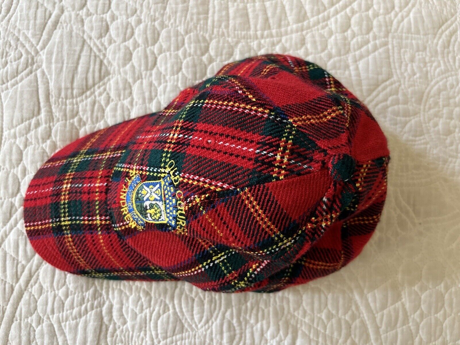 Vintage St Andrews Hat Strapback Cap Mens Red Pla… - image 8