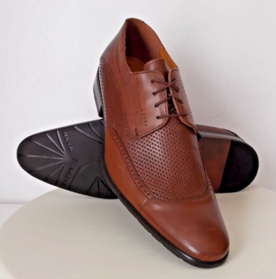  Echtleder Halbschuhe Anzug- Hochzeit - Business - 1651 Ital.  Mode  NEU & OVP