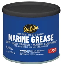 NEW CRC SL3121 STA-LUBE TUB  BLUE 14oz Marine Grease WATER RESISTANT 6106215