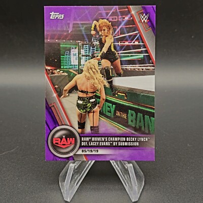 Becky Lynch | Lacey Evans 2020 Topps WWE Women's Division Purple /99 #30