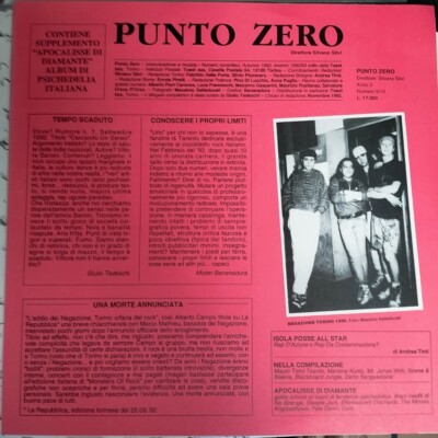 Punto Zero Numero 9 & 10 -  Toast   TDLP875 01 / 02- LP Vinyl Record 1993 Italy