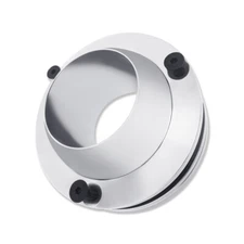 Polished Aluminum 2" Steering Column Bracket Swivel Ball Floor Mount Base