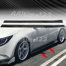 For Mazda 3 6 2004-2021 Carbon Fiber Side Skirt Extension Rocker Spoiler