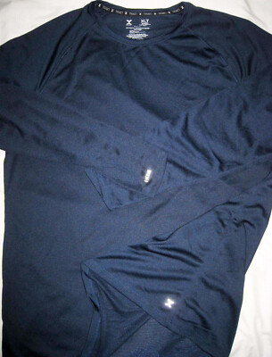 Exersion   EverAir   TRAIN - Navy - XLT XL Tall - Long Sleeve Tee Shirt - New