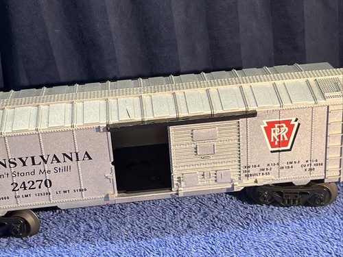 LIONEL 6-25014 O GAUGE PENNSYLVANIA BOXCAR WITH SLIDING DOORS S3-12 - Picture 6 of 7