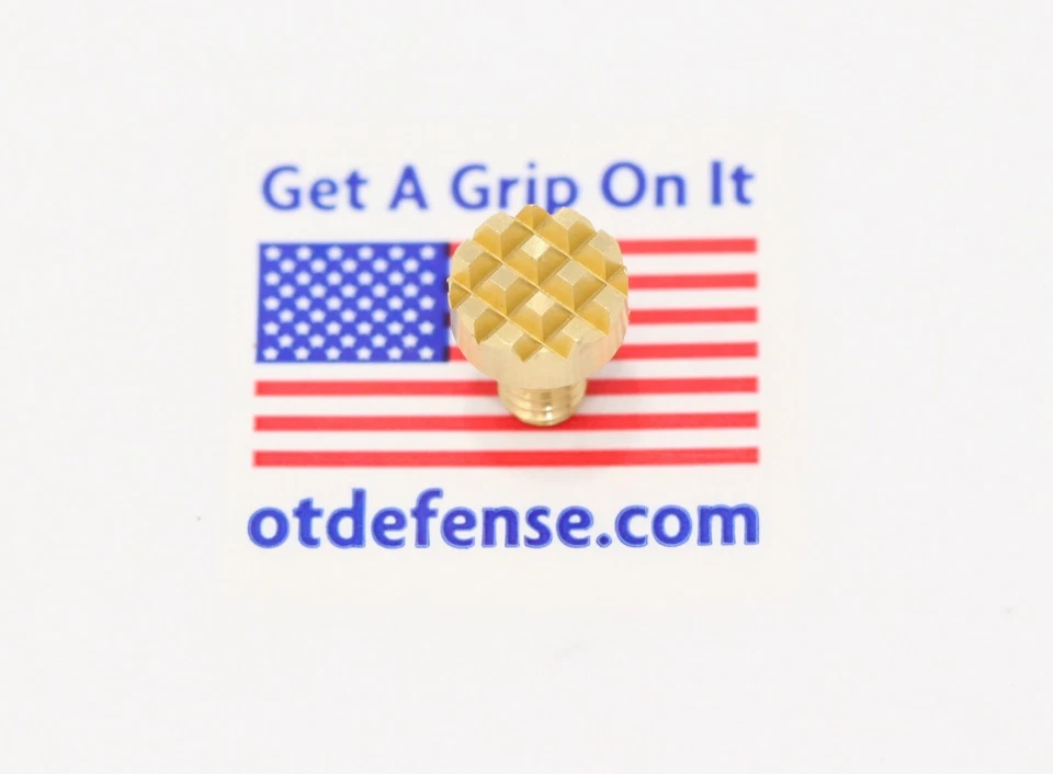 LARGE Waffle Stipple Tip 12LPI - Firearms Stippling, Gunsmithing. USA Made.  - Image 2 of 4