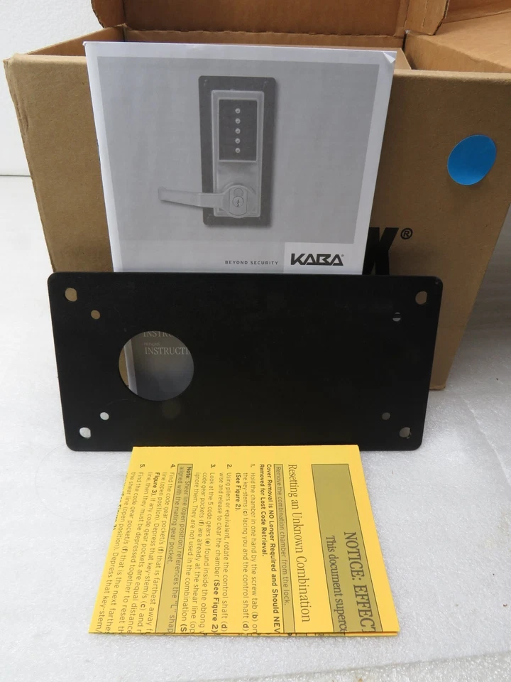 Kaba Simplex LLP101026D41 Exit Trim Pushbutton Lock w/ Lever Comb. Entry [CTPA] - Image 4 of 4