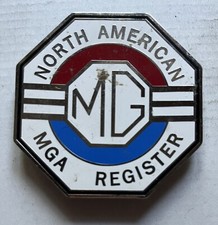 Badge Mg North American Mga Register Automobile Grill Badge