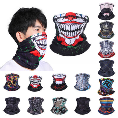 Winter Fleece Neck Gaiter Tube Scarf Warm Cycling Ski Face Mask Scarf Halloween