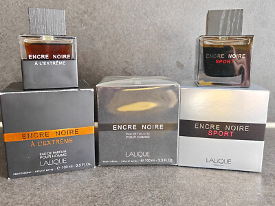 Lalique Encre Noir Set, 100ml Noir, Extreme, Sport, TOP Batch, Qualität