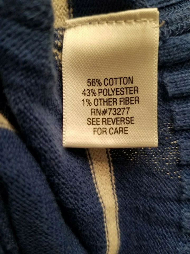 Sonoma Womens Sweater Shirt Top Blouse Size XL X Large Blue Gray Silver Striped - Image 3 of 4