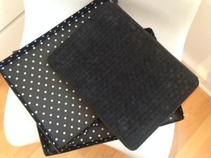 Maanii Damen Clutch 37x31cm Ledertasche büro schwarz 15\