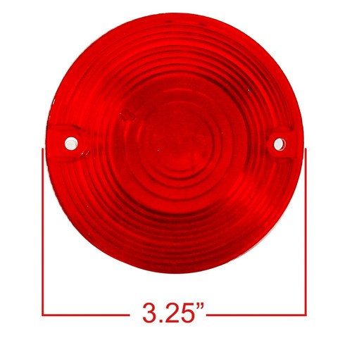 RED Lens Harley touring pancake turn signal road king glide electra street ultra - Picture 3 of 8