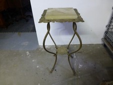 Antique Victorian Brass & Onyx Three-Tier Plant Stand / Etagere — listing 4