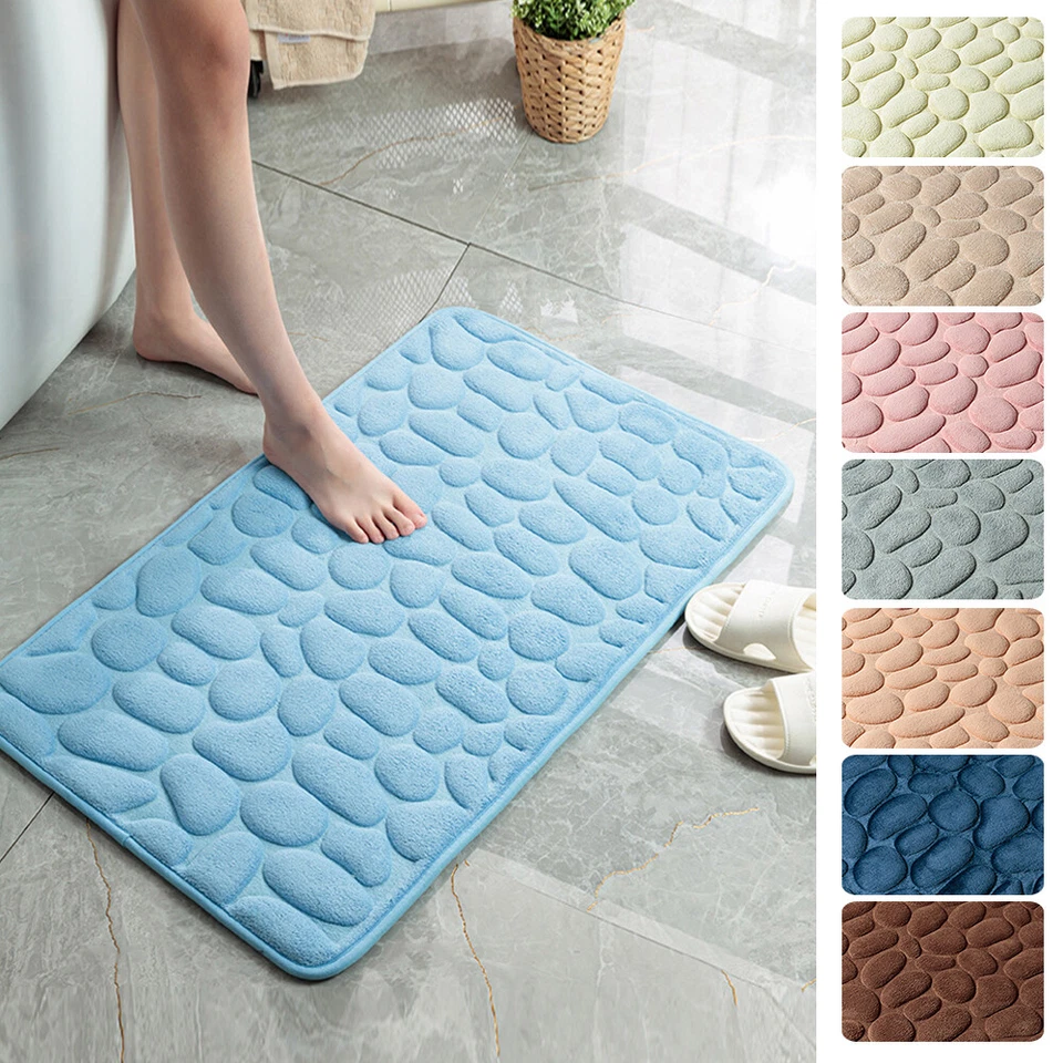Non-Slip Memory Foam Bath Rug Soft and Comfortable Bathroom Floor Mat for Bath + - Image 4 of 4
