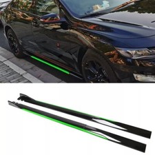 For Chevrolet Camaro 86.6 Side Skirt Extension Rocker Panel Splitter Green