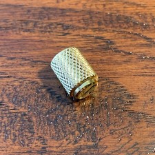 1 x Solid Brass - GOLD Plated / Telecaster Barrel Switch Tip / Set Screw / New