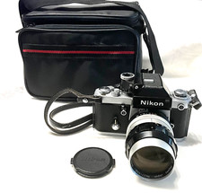 Nikon F2 Photomic DP-1 35mm SLR Film Camera w/Nikon Nikkor-P f/105mm 1:2.5 Lens