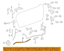 GM OEM 10-15 Camaro Door Lock Hardware-Lock Cable 92238242