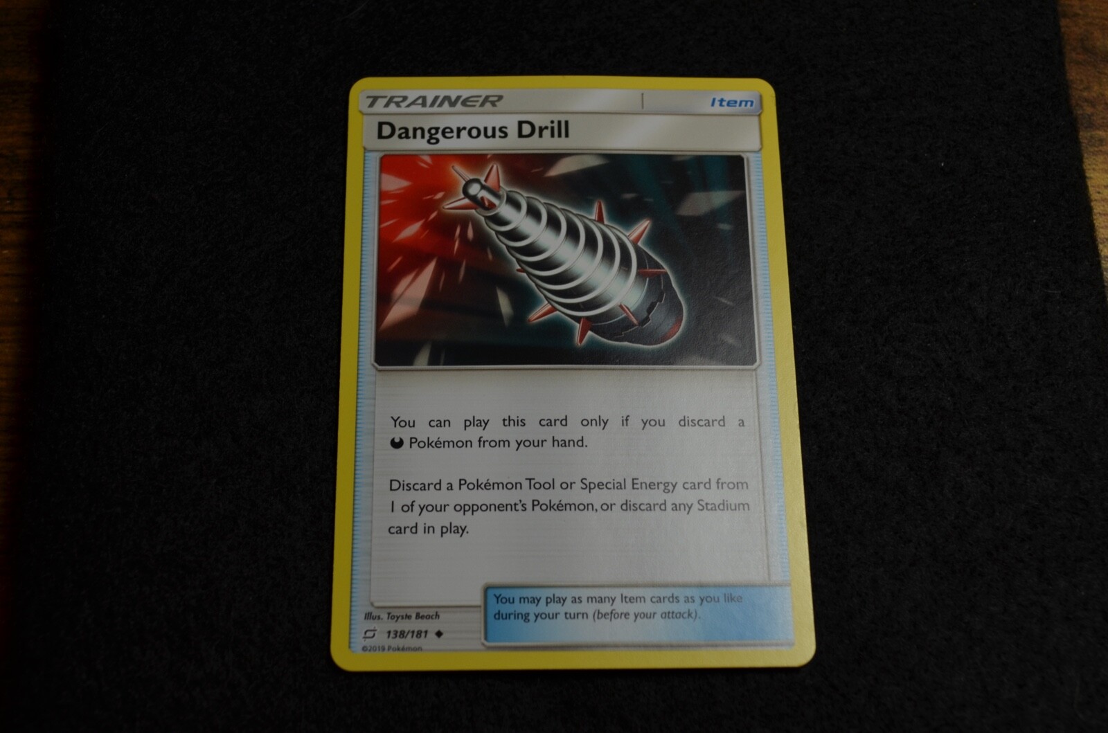 Pokemon DANGEROUS DRILL Sun & Moon Team Up 138/181 NM/Mint Pack Fresh
