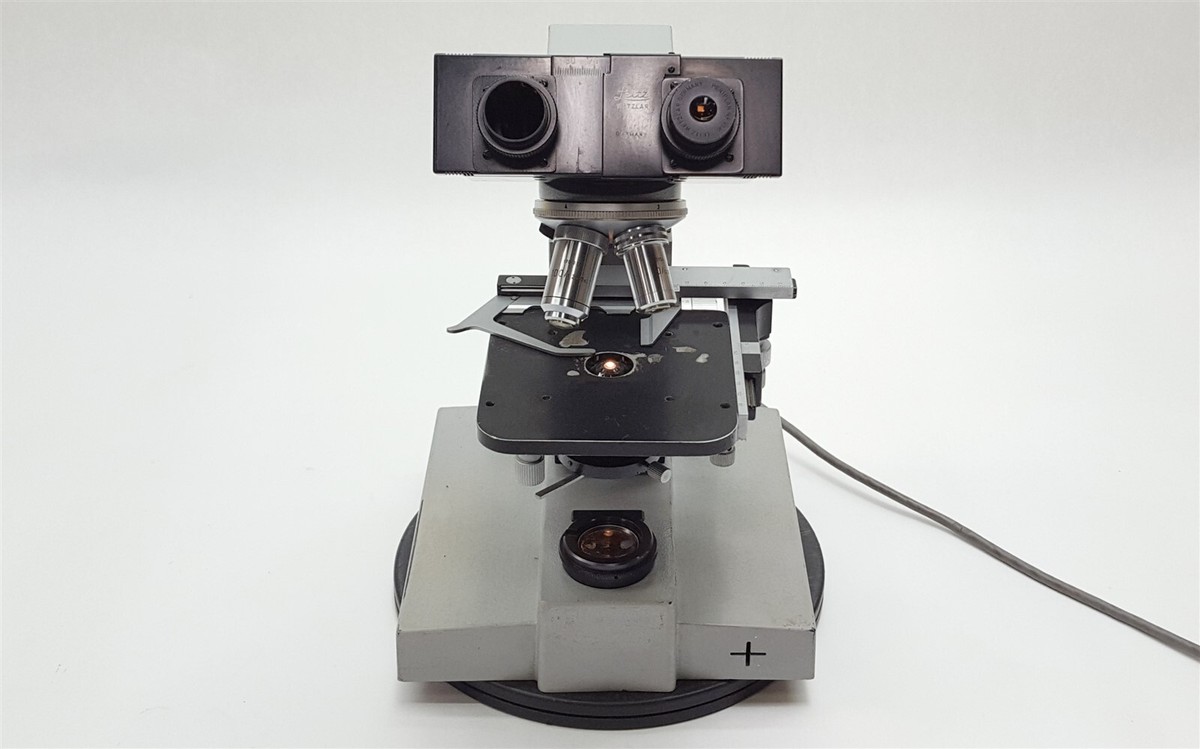 Leitz Wetzlar SM-LUX Binocular Microscope 10X/100X Oel 1.25