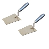 2X Tiroler Maurerkelle 160X115-90Mm Dewepro Set Edelstahl Trapezkelle Putzkelle
