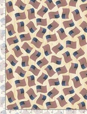 2 Yards USA American Flags Pattern - TIMELESS TREASURES FABRIC